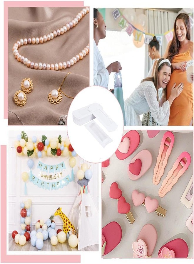 BENECREAT 30pcs 6.3x2.8x1inch White Paper Pillow Candy Boxes, Gift Boexes with PVC Visible Window for Birthday Wedding Party Favors Supplies - Image 5